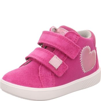 Superfit SUPIES 1-000771-5520 kislány ciklámen szívecskés első lépés cipő