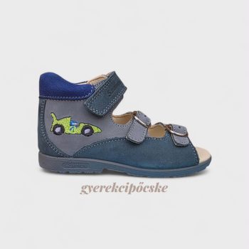   Szamos Kölyök Szupinált Fiú Szandál - Szürke-Kék, Sárga Autós