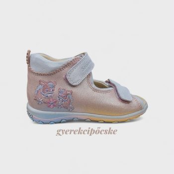   Szamos Kölyök Formatalpas Lány Szandál - Rose-gold, Lovas