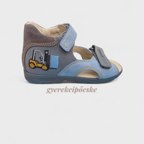 Szamos Kölyök Szupinált Fiú Szandál - Kék-Szürke, Targoncás