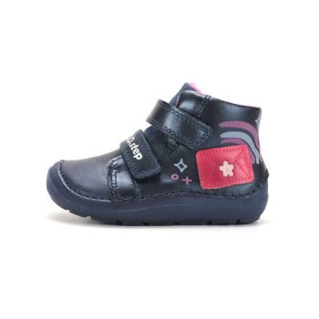   D.D.Step A116-62403A kislány barefoot bélelt zárt cipő –kék (SUN REACTIVE & világító talp)