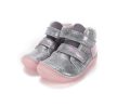 D.D.Step barefoot kislány őszi bélelt bőr cipő – metál szürke / Sun Reactive & fluoreszkáló (A116-62403)