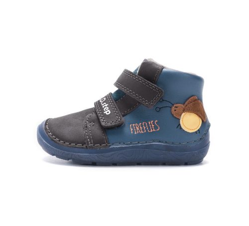 D.D.Step A116-62455B kisfiú Sun Reactive bélelt barefoot zárt cipő – kék (Fireflies)