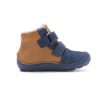 D.D.Step A116-62455 kisfiú Sun Reactive bélelt barefoot zárt cipő – barna / kék (Fireflies)