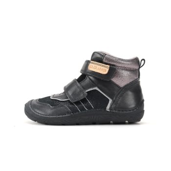   D.D.Step A116-62911C kislány bélelt barefoot zárt cipő – fekete / bronz