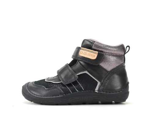 D.D.Step A116-62911C kislány bélelt barefoot zárt cipő – fekete / bronz