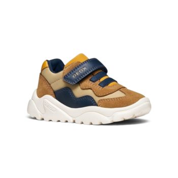   Geox Ciufciuf Baby baba sportcipő – karamell / sötétkék (B455RB0FU22C5GF4)