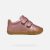 Geox Steppieup kislány barefoot bőr cipő – sötét rózsaszín / Dark Rose (B4663A000AKC8007)