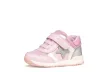 Geox Rishon Baby kislány első lépés cipő rózsaszín-ezüst színben, oldalán csillogó csillaggal.