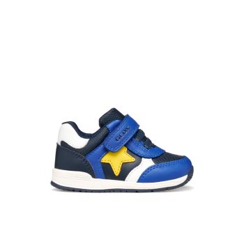 Geox Rishon Baby kisfiú sportcipő – Navy/Yellow (C0657)