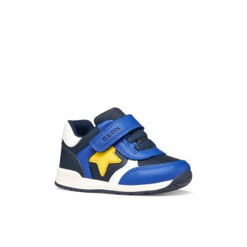 Geox Rishon Baby kisfiú sportcipő – Navy/Yellow (C0657)