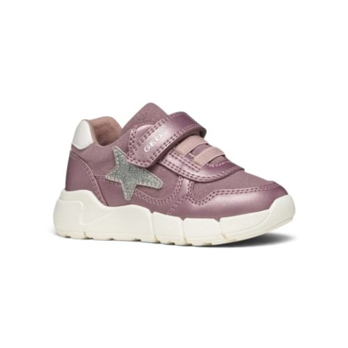 Geox Flexyper Mini Toddler kislány sportcipő – sötét rózsaszín / ezüst (B566NB0AJASC8217)