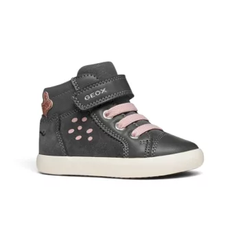   Geox Gisli Toddler átmeneti kislány magasszárú sportcipő – sötétszürke (B661MA022BCC9002)