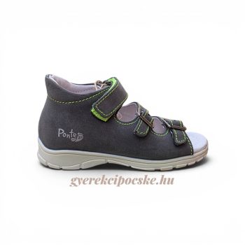   Ponte20 szupinált kisfiú bőr szandál – DA05-1-V1213L Dark Grey