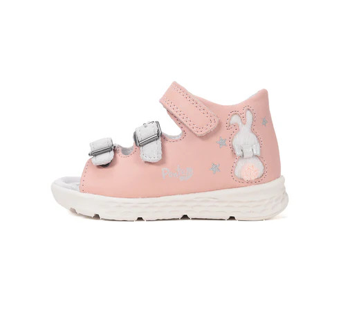 Ponte20 kislány szupinált púderrózsaszín nyuszis szandál DA05-6-1718A