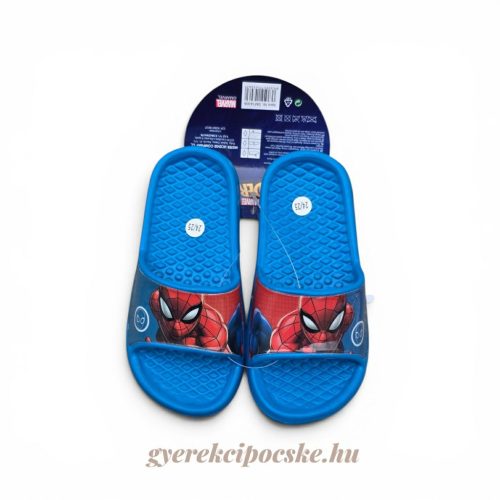 Marvel Spider-Man (Pókember) gyerek strand papucs - kék