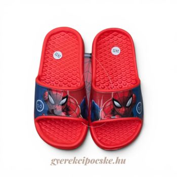   Marvel Spider-Man (Pókember) gyerek strand papucs - piros/kék