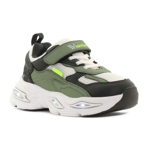 wink-fiu-vilagito-sportcipo-khaki-zold-fekete-led-sneaker