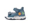 D.D.Step G064-61462 kisfiú világító kék bőr szandál nap és föld mintával