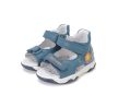 D.D.Step G064-61462 kisfiú világító kék bőr szandál nap és föld mintával