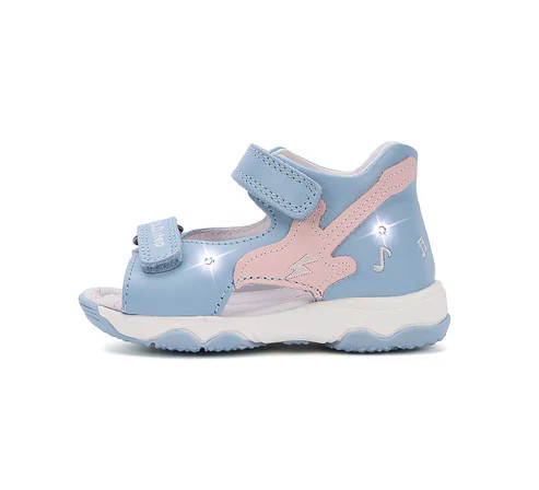 D.D.Step világító gitáros kislány szandál kék-rózsaszín G064-61965