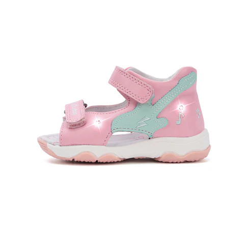 D.D.Step G064-61965A kislány világító rózsaszín bőr szandál gitárral