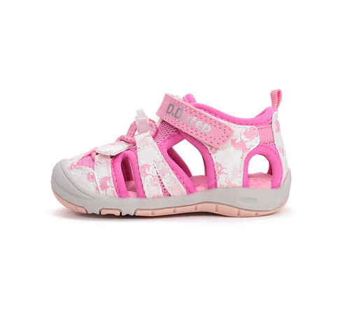D.D.Step kislány gyorsan száradó szandál - rózsaszín mintás (G065-61146D)