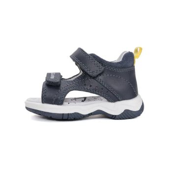   DDStep kisfiú bőr sportos szandál – sötétkék/mustár (G103-61588B)
