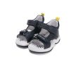 DDStep kisfiú bőr sportos szandál – sötétkék/mustár (G103-61588B)