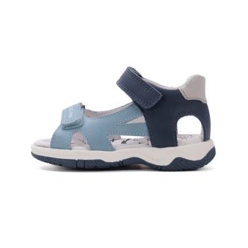 D.D.Step G103-61935B kisfiú sötétkék bőr szandál zárt sarokkal