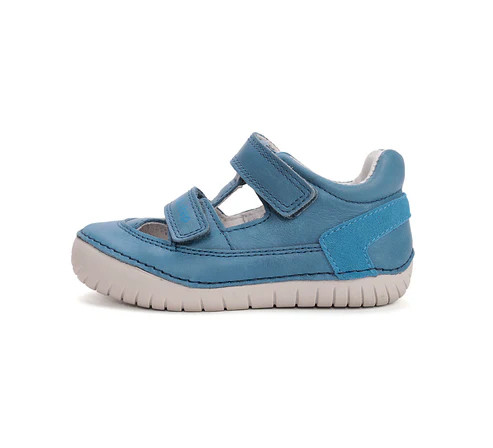 D.D.Step H050-61574 világoskék bőr fiú szandálcipő dupla tépőzárral és rugalmas talppal