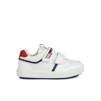   Geox Arzach Boy fiú tépőzáras sportcipő - White/Navy (C0899)