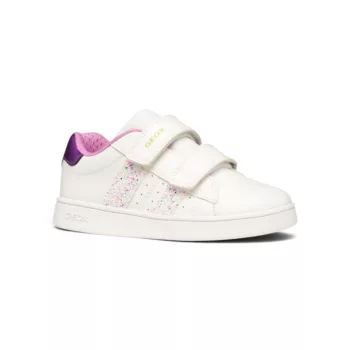   Geox J Eclyper Kids - fehér-lila anatómiai kislány sportcipő (C0653)