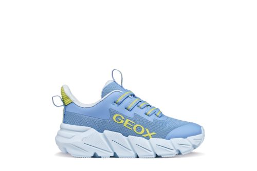 Geox Flexyper Fast Junior - Világoskék/Lime fiú sportcipő