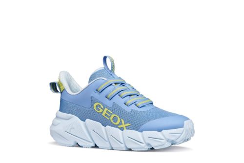 Geox Flexyper Fast Junior - Világoskék/Lime fiú sportcipő