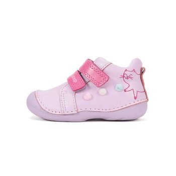 D.D.Step-S015-61267-kislany-elso-lepes-cipo-lila-cica-minta-pomponokkal