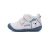 D.D.Step kisfiú bőr első lépés cipő S015-61472B világosszürke színben sötétkék talppal és Bear feliratos maci mintával