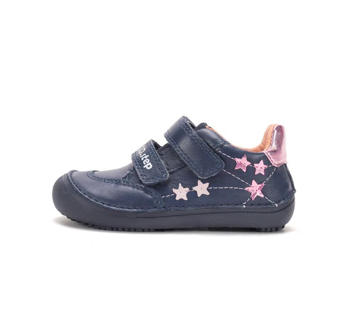 D.D.Step kislány Barefoot zárt cipő – csillagos, sötétkék (S063-62567A)
