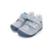 D.D.Step kisfiú barefoot bőr cipő S070-61420B kék színben sárga tengeralattjáró mintával