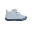 D.D.Step kisfiú barefoot bőr cipő S070-61420B kék színben sárga tengeralattjáró mintával