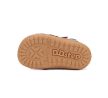 D.D.Step kisfiú barefoot bőr cipő S070-61533 barna színben sapkás kutya mintával