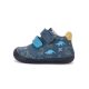 D.D.step Kisfiú Barefoot Zárt Cipő – Dinoszaurusz Mintás, Kék (S070-62594B)