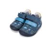 D.D.step Kisfiú Barefoot Zárt Cipő – Dinoszaurusz Mintás, Kék (S070-62594B)
