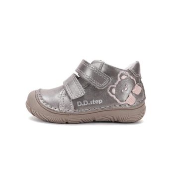   D.D.Step kislány zárt cipő – macis mintás, szürke (S082-62150B)