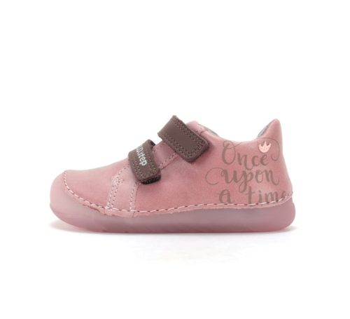 D.D.Step S108-62871B prémium valódi bőr kislány cipő – rózsaszín ("Once upon a time" mesés mintával)