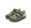 D.D.Step S108-62921 kisfiú prémium valódi bőr cipő – szürke / zöld (SUN REACTIVE dínós mintával)