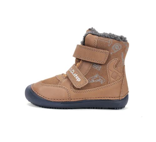 D.D.Step Kisfiú Barefoot Bélelt bokacipő