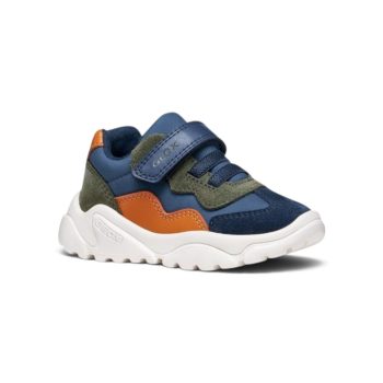   Geox Ciufciuf Baby baba sportcipő – világos sötétkék / narancssárga (B455RB0FU22CB42T)