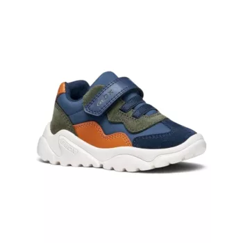   Geox Ciufciuf Baby baba sportcipő – világos sötétkék / narancssárga (B455RB0FU22CB42T)